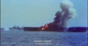 Kamikaze Attack 1944 (color restoration video)
