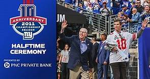 10th Anniversary of 2011 Championship Season Halftime Ceremony | New York Giants