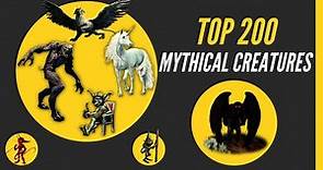Top 200 Mythical Creatures and Monsters from Around the World