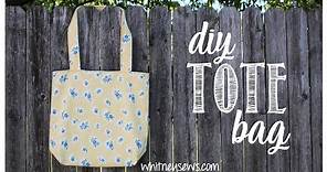DIY Tote Bag - Beginner Sewing Tutorial - Whitney Sews