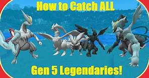 How to Catch Every Gen 5 Legendary in Pixelmon! (ALL Forms)