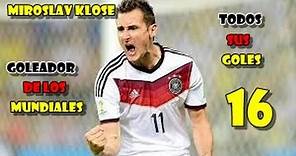 Todos los goles de Miroslav Klose en los Mundiales (16) (Goleador)