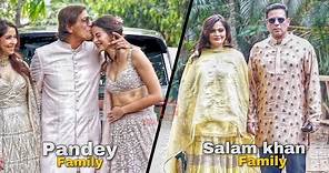 Pandey Family With Salman Khan Sister Alvira Agnihotri Arrives At Sister’s Haldi ceremony