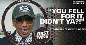 YOU FELL FOR IT, DIDN'T YA?! 😁 Stephen A. is loving the Cowboys' playoff loss 🤠 | First Take