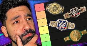 Ranking EVERY WWE Championship Belt (WWE TIER LIST)