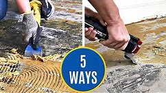 How to Remove Adhesive on Concrete Floor - 5 DIY Ways to Scrape Off Glue on Concrete