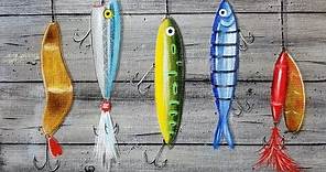 Easy Fishing Lures Acrylic Painting Tutorial LIVE