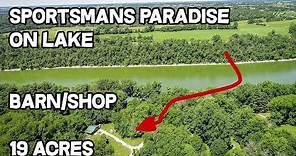 Lake house for sale in Kentucky Sportmans paradise on 19 acres on 2300 acre fishing Lake Herrington