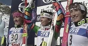Anita Wachter wins giantslalom (Sölden 1993)