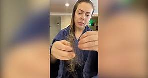 Alyssa Milano shows the extent of her hair loss after contracting Covid-19