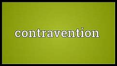 Contravention Meaning