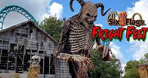 Six Flags Fiesta Texas 2023 Fright Fest Halloween Event featuring Day & Night Scarezones & Monsters