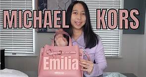 MICHAEL KORS Emilia Small Satchel Pebbled Leather Bag: Unboxing & Review