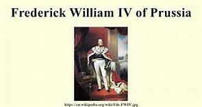 Frederick William IV of Prussia