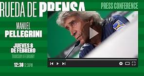 🚨 DIRECTO | Rueda de prensa de Manuel Pellegrini previa al #CádizRealBetis ⚽💚