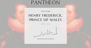 Henry Frederick, Prince of Wales Biography - Eldest son of James I and VI (1594–1612)