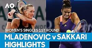 Kristina Mladenovic vs Maria Sakkari Match Highlights (1R) | Australian Open 2021