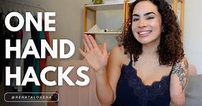 Important hacks that will make you get ready faster and easier with one hand!