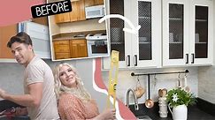 Fixing up this tiny kitchen to look expensive! *20 Budget DIY tips!* (Island Fixer-Upper)