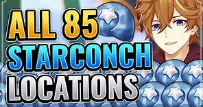 ALL 85 Starconch Locations (DETAILED FARMING ROUTE) Genshin Impact Collection Guide Tartaglia Childe