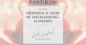 Frederick II, Duke of Mecklenburg-Schwerin Biography - Duke of Mecklenburg-Schwerin from 1756 to 1785