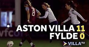 HIGHLIGHTS | Aston Villa Women 11-0 Fylde Women