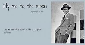 Fly Me To The Moon - Frank Sinatra (Lyrics)