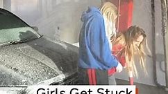 Girls Get Stuck In Car Wash