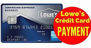 lowes credit card payment ONLINE Methods