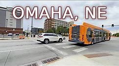 Omaha, Nebraska - Virtual Driving Tour of Downtown Omaha, USA - 4K UHD