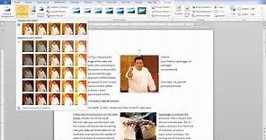 How to work with Pictures and Clip Art in Microsoft Word 2010