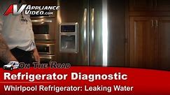 Refrigerator Diagnostic & Repair - Leaking water on floor -Whirlpool - Maytag KFIS20XVMS1