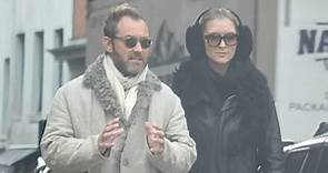 Jude Law and Phillipa Coan bundle up for shopping in 2020
