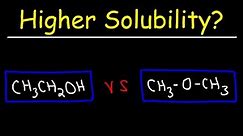 Solubility of Organic Compounds