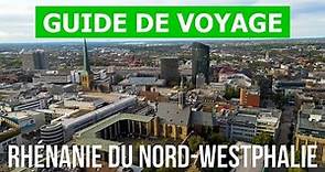 Rhénanie du Nord-Westphalie, Allemagne | Ville Cologne, Düsseldorf, Dortmund, Essen | Drone 4k vidéo