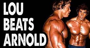 1974-- Arnold Schwarzenegger VS Lou Ferrigno at the 1974 Mr. Olympia