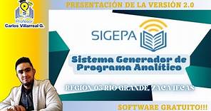 Sistema Generador de Programa Analítico 👩‍🏫👨‍🏫 SIGEPA 2.0