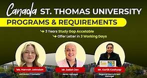 St. Thomas University, Canada | Watch All Programs & Requirements