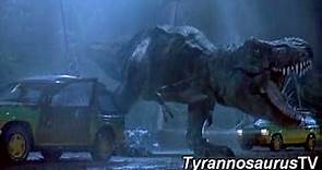 Tyrannosaurus rex's First Appearance in Jurassic Park (1993)