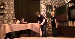 Sven and Michel Epic Tablecloth Magic Trick Fail!
