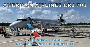 American Airlines CRJ 700 Trip Report (Economy) | New Bern, NC (EWN) to Charlotte (CLT)