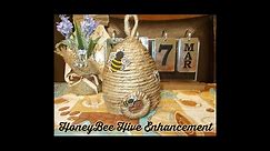 Best Idea!! Buzz Buzz DIY Dollar Tree Honey Beehive Wreath And Plant Arraignment Enhancements
