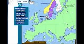 Learn the Capitals of Europe! An Interactive Geography Map Tutorial Demonstration