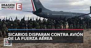 Disparan contra avión de la Fuerza Aérea Mexicana en Culiacán