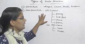 Types of Data Structures in Hindi Lec-2|data structure by zeenat hasan in Hindi