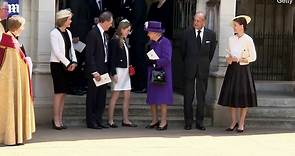 Earl of Snowdon and wife Serena attend Thanksgiving service with Queen in 2017