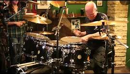 Chris Slade (AC/DC) playing drums
