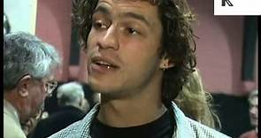1996 Interview Dominic West at Theatre Party, Rare 1990s Archive Footage