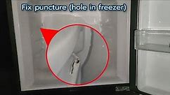 I Was De-icing My Fridge When I Accidentally Punctured A Hole In Freezer Wall | Refrigerator Repair