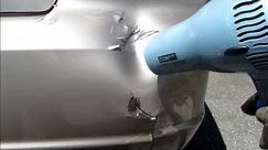 How To Repair Plastic Bumper with Hair Dryer - Honda Civic DIY